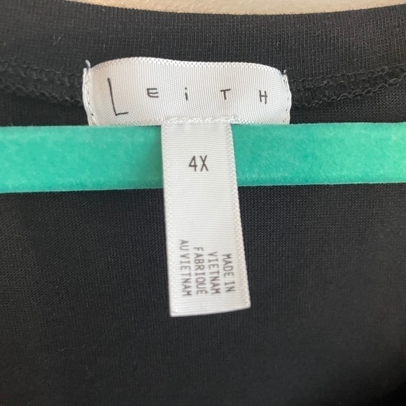 EUC Leith Ruched Sheath Sleeveless Black Dress Size 4X - Picture 4 of 6